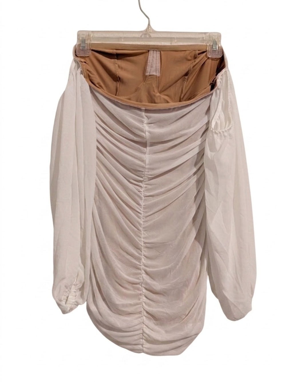Off-Shoulder Ruched Mini Dress - Picture 3 of 3